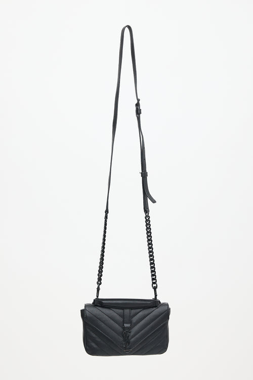 Saint Laurent Quilted Leather Mini College Bag