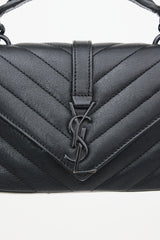 Saint Laurent Quilted Leather Mini College Bag