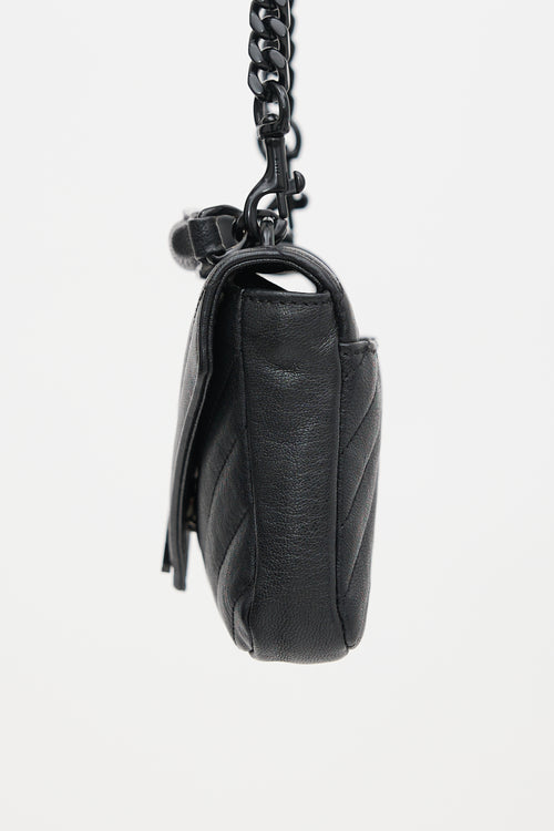 Saint Laurent Quilted Leather Mini College Bag