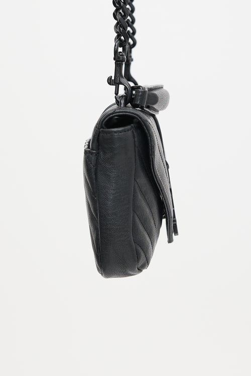 Saint Laurent Quilted Leather Mini College Bag