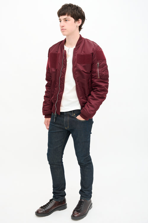 Saint Laurent Raw Denim Slim Jeans