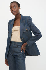 Saint Laurent Resort 2022 Denim Blazer