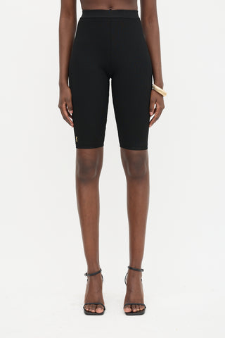 Saint Laurent Ribbed Cycling Shorts