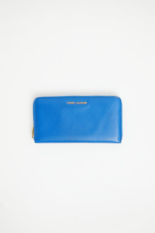 Royal Blue Zip Wallet