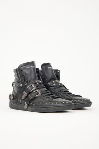 Saint Laurent SL/08H Studded Buckle Sneaker