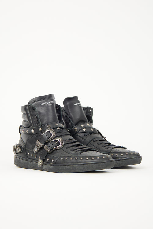 Saint Laurent SL/08H Studded Buckle Sneaker