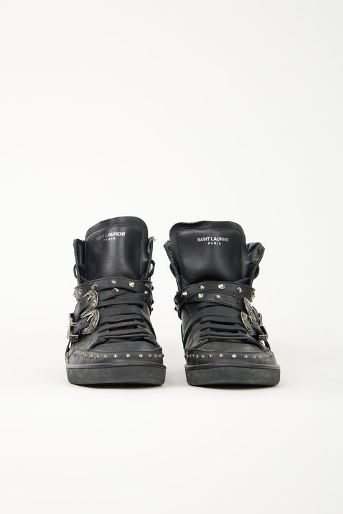 Saint Laurent SL/08H Studded Buckle Sneaker