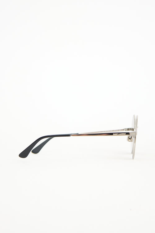 Saint Laurent SL136 Zero Circle Sunglasses