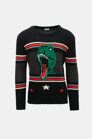Saint Laurent SS 2016 Wool Graphic Sweater