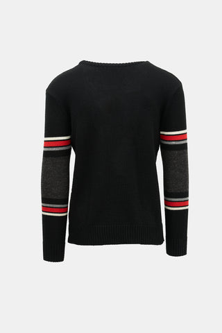 Saint Laurent SS 2016 Wool Graphic Sweater