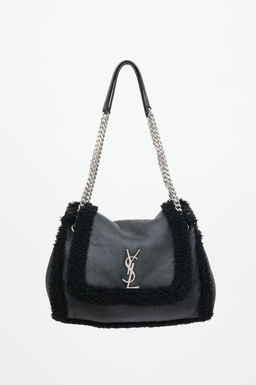 Saint Laurent Shearling Nolita Bag