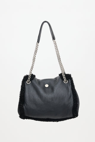 Saint Laurent Shearling Nolita Bag
