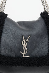 Saint Laurent Shearling Nolita Bag
