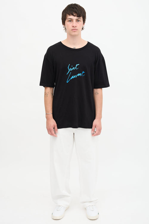 Saint Laurent Signature Logo T-Shirt