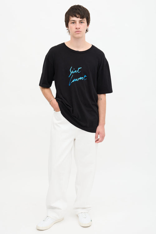 Saint Laurent Signature Logo T-Shirt