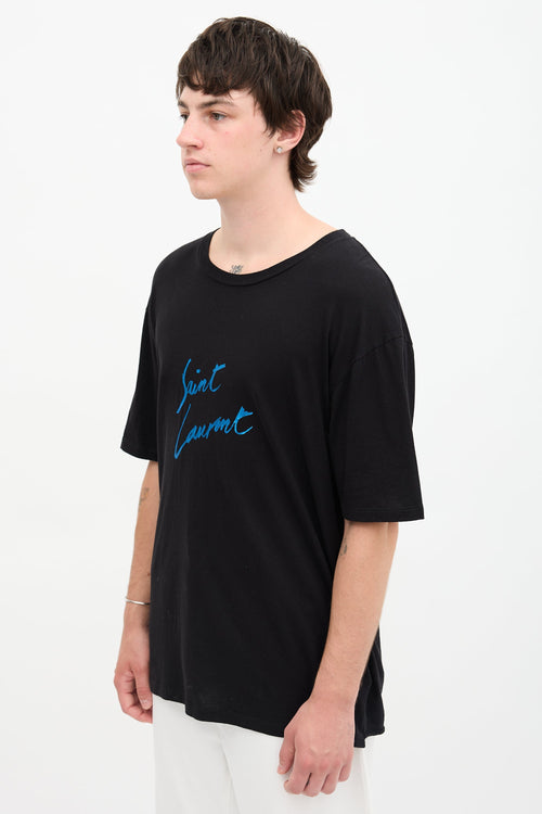 Saint Laurent Signature Logo T-Shirt