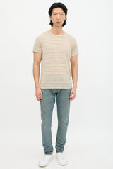 Saint Laurent Sparkly Stripe T-Shirt