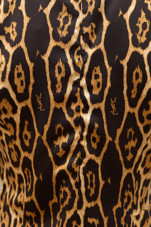 Saint Laurent Stain Printed Dress