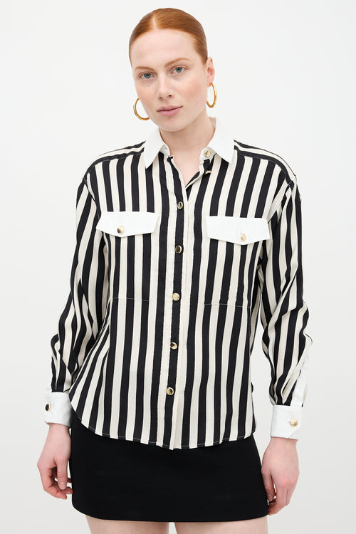 Saint Laurent Striped Button Up Shirt