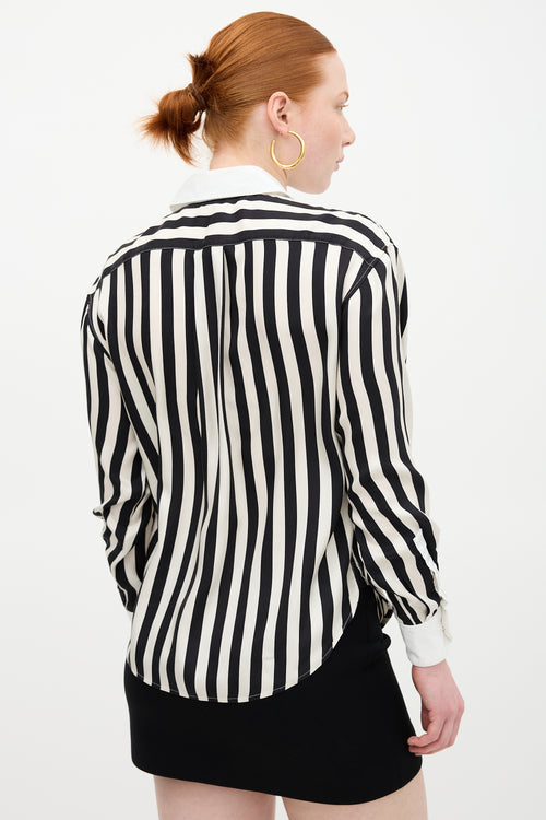 Saint Laurent Striped Button Up Shirt