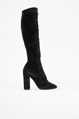 Saint Laurent Suede Laura Boot