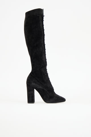Saint Laurent Suede Laura Boot