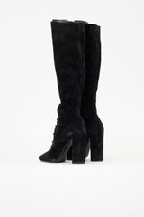 Saint Laurent Suede Laura Boot
