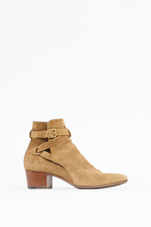 Saint Laurent Suede Blake Boot