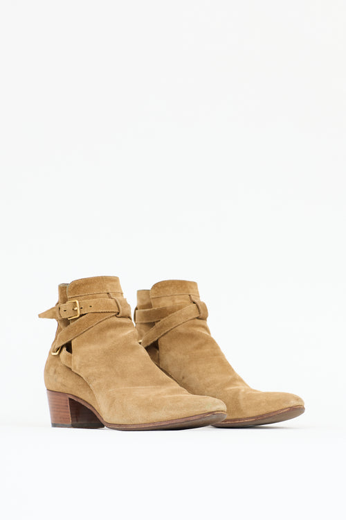Saint Laurent Suede Blake Boot