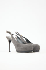 Saint Laurent Suede Tribtoo Pump