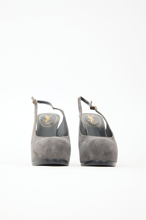 Saint Laurent Suede Tribtoo Pump