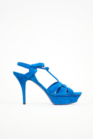 Saint Laurent Suede Tribute Heel