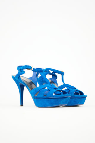 Saint Laurent Suede Tribute Heel