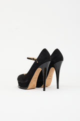 Saint Laurent Suede Tribute Mary Jane Heel