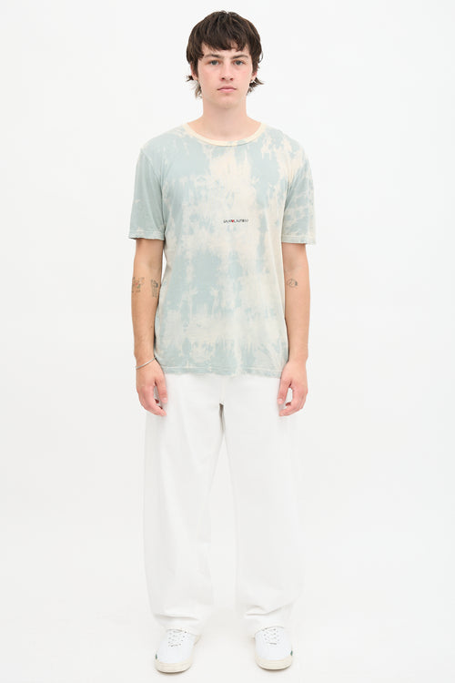 Saint Laurent Tie Dye Logo T-Shirt
