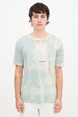 Saint Laurent Tie Dye Logo T-Shirt