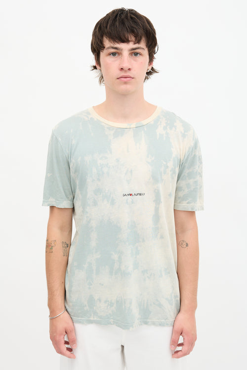 Saint Laurent Tie Dye Logo T-Shirt