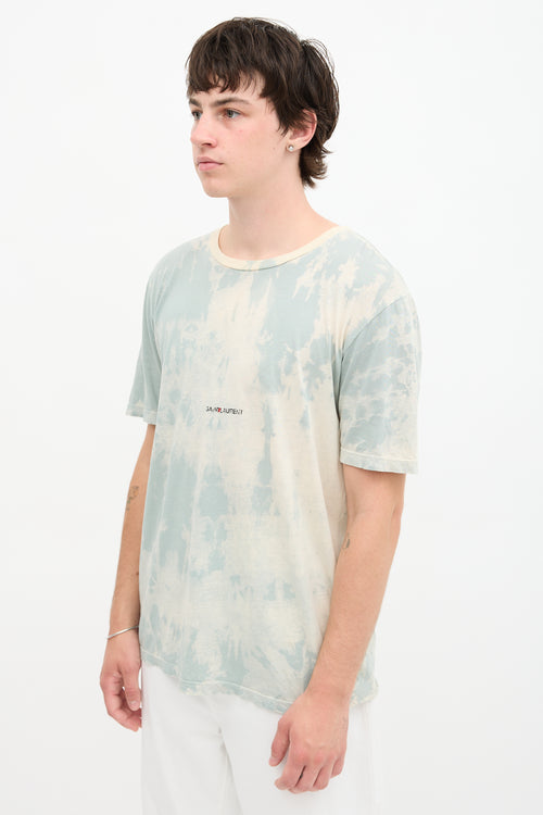 Saint Laurent Tie Dye Logo T-Shirt
