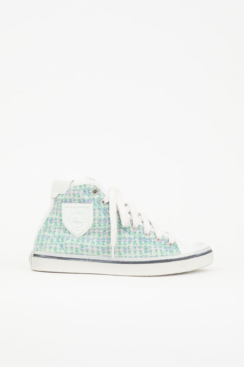 Saint Laurent Tweed Malibu Bedford Sneaker