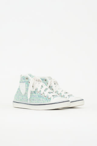 Saint Laurent Tweed Malibu Bedford Sneaker