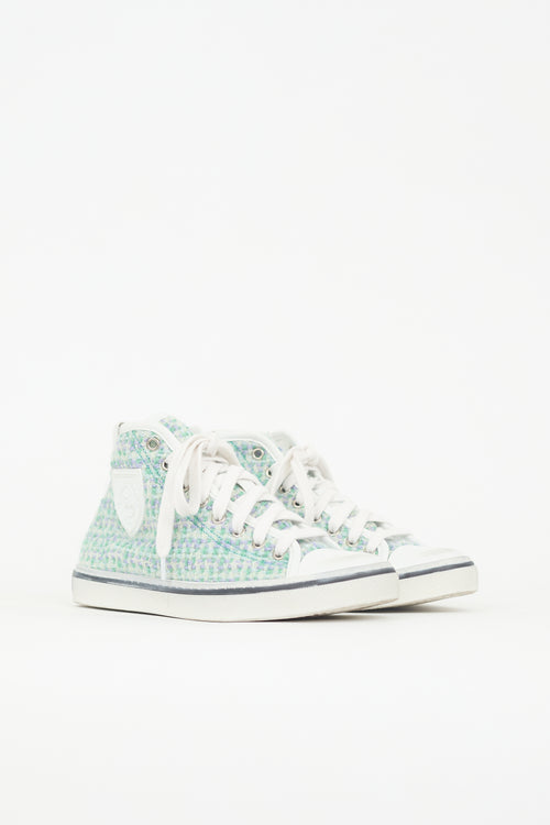 Saint Laurent Tweed Malibu Bedford Sneaker