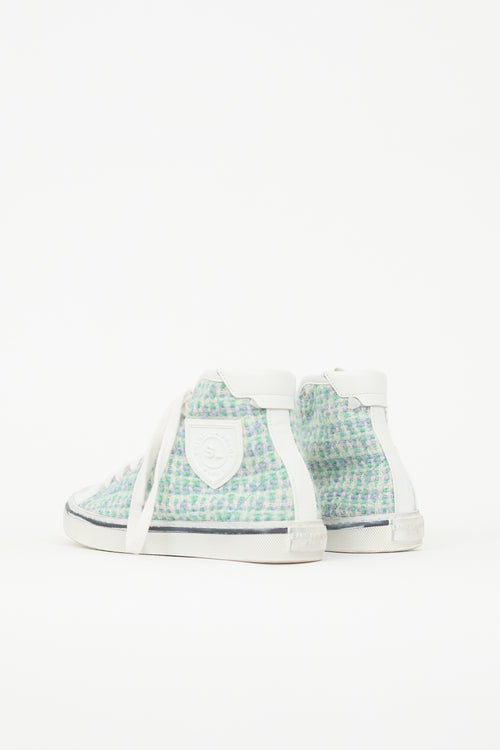 Saint Laurent Tweed Malibu Bedford Sneaker