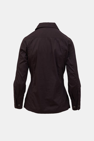Saint Laurent Vintage Lace Up Shirt