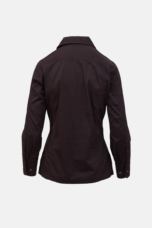 Saint Laurent Vintage Lace Up Shirt