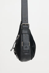 Saint Laurent Vintage Leather & Suede Buckle Bag