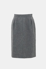 Saint Laurent Vintage Wrap Midi Skirt
