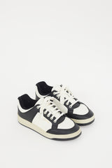 Saint Laurent White & Black Leather SL61 Perforated Sneaker