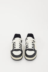 Saint Laurent White & Black Leather SL61 Perforated Sneaker