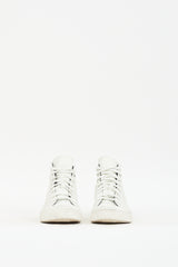 Saint Laurent White Leather Bedford Patch Sneaker