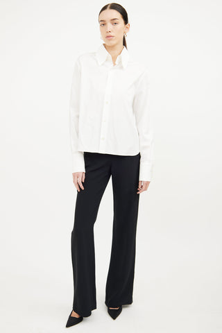 Saint Laurent White Cotton Dress Shirt
